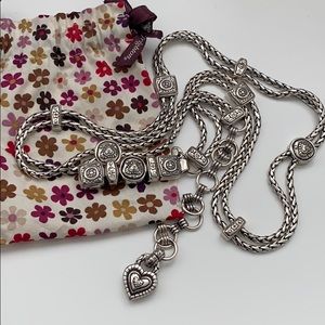 Brighton Double Chain Silver Belt